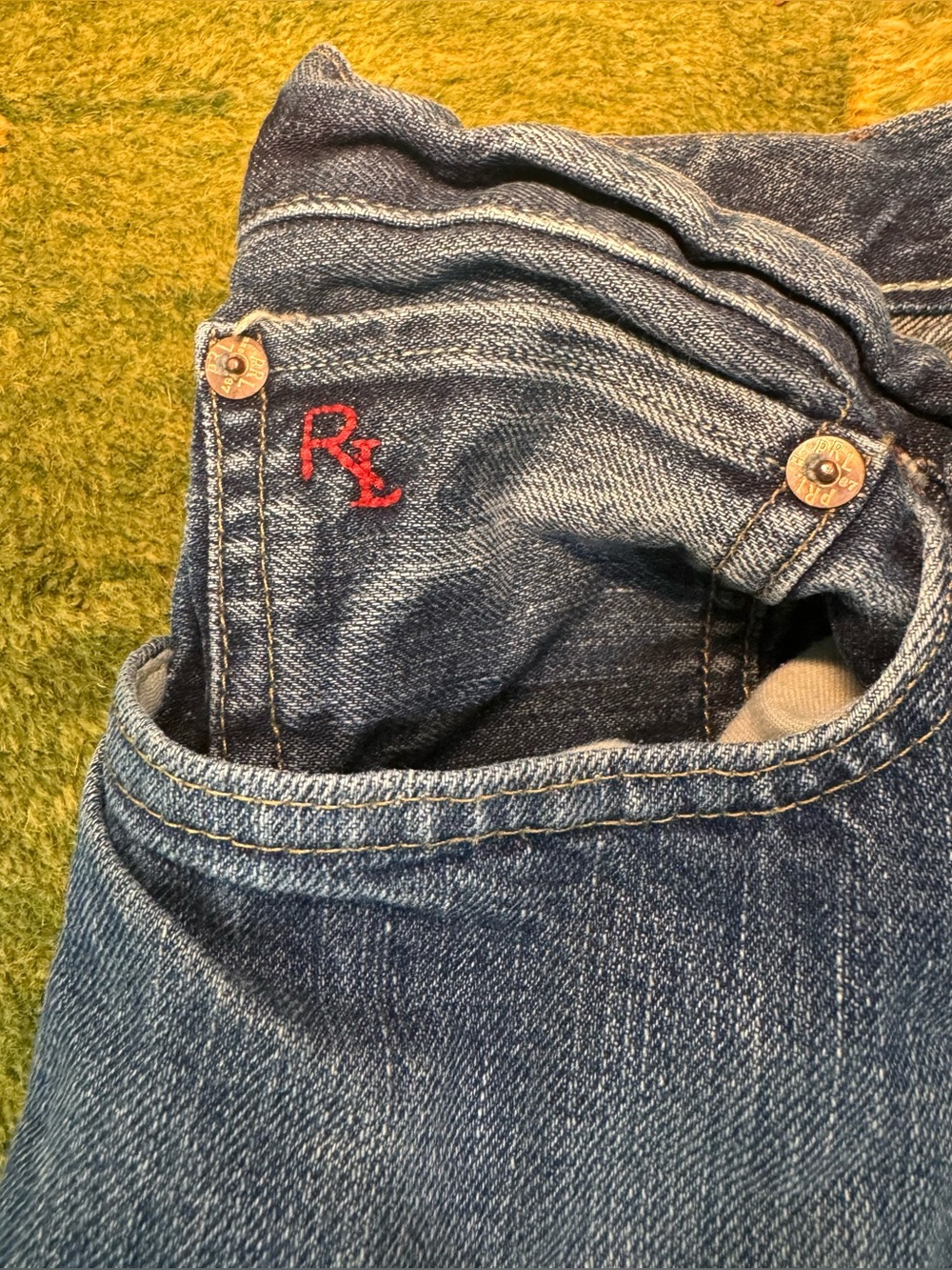 Ralph Lauren POLO Vintage Slim 381 Men's  Denim Jeans SIZE 38x30 VNT Pants